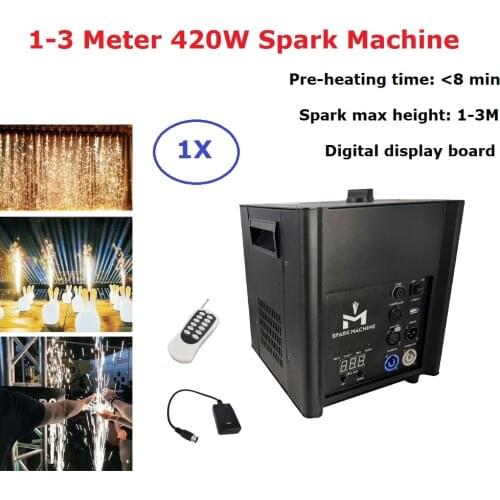 420W Cold Spark Firework Machine For Wedding Celebration Dmx And Remote Control Spark Fountain Sparkular Machine For Stage Djs