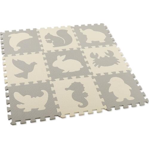 9Pcs/Set EVA Baby Foam Clawing Pad Toys Kids Floor Cushion Play Mats Educational Animal Puzzle Children Carpet Random Color
