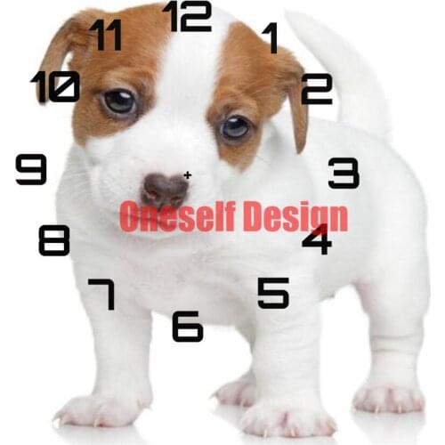 Diamond embroidery full set clock dog diamond painting diy frame Christmas gifts diamond mosaic diamond embroidery