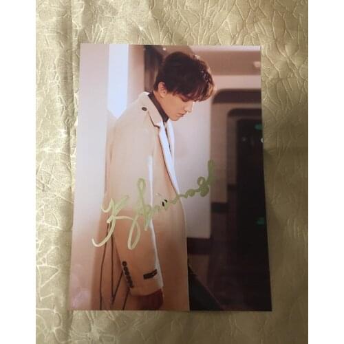 Hand signed iD Dimash Kudaibergen autographed photo 5*7 free ship autograph 022020F