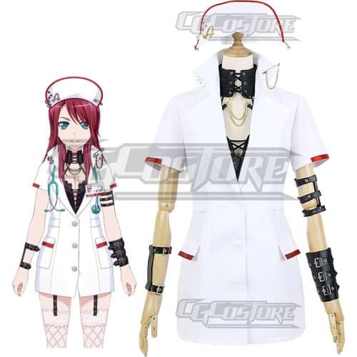 Bangdream The Patient in Pajamas Tomoe Cosplay Costume Anime Pastel*Palettes Dresses Christmas Halloween Freeshipping CG1011CZH