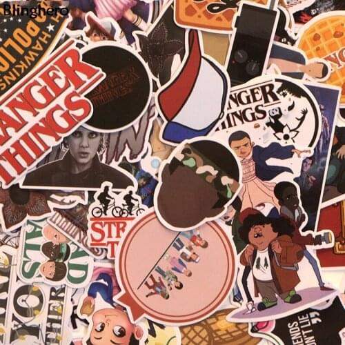 Blinghero Stranger Things Stickers 65 Pcs/set Cool Stickers Wall stickers Stationery Stickers Decals Gift for Friends BH0074