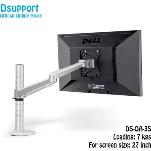 Free Shipping OA-3S Height Adjustable Aluminum Monitor Holder Arm Support 360 Degree Rotatable Computer Monitor Stand