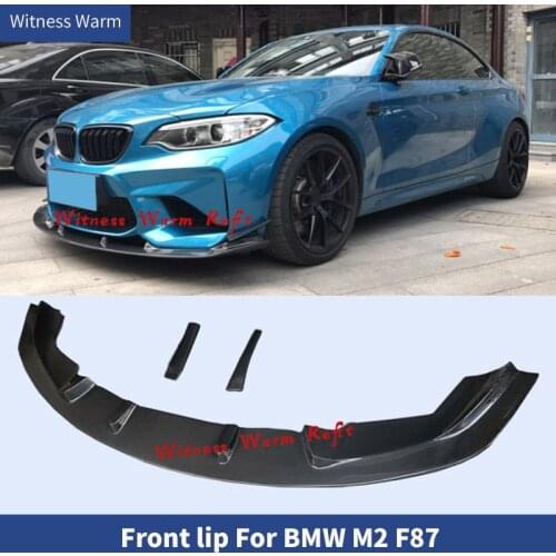 F87 Carbon Fiber Front Bumper Lip Chin Diffuser For BMW M2 F87 M2C Coupe Car Styling 2015 UP