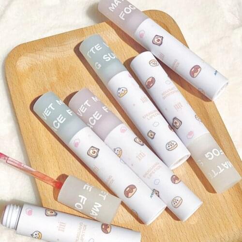 Lip Mud White Velvet Matte Matte Lip Glaze Compact And Simple Non-stick Cup Lip Gloss Student Style Cheap Lipstick