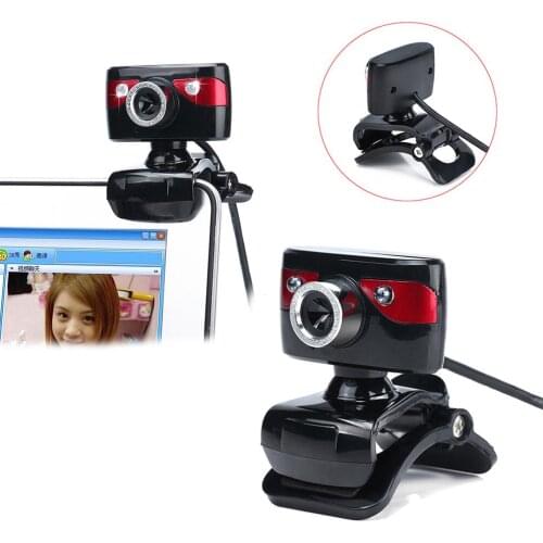 HD Webcam USB Night Vision Video Recording Web Camera with Mic for Laptop PC auto white balance No Driver Web Camera