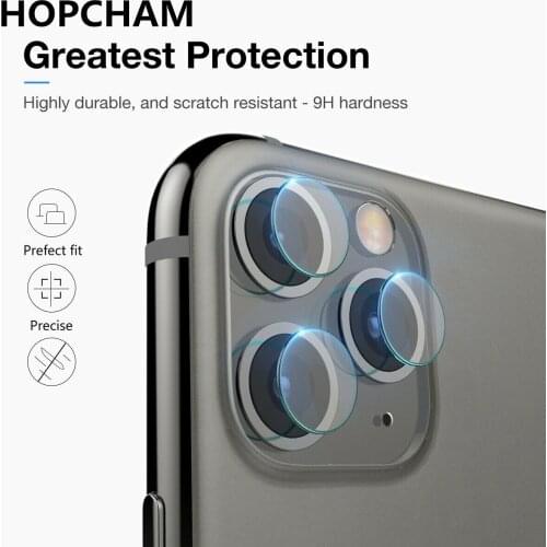 HOPCHAM For iPhone 11 XR XS 7 Plus 6s Back Camera Lens Screen Protector for iPhone 11 Pro Max 2019 Tempered Glass Film Lens Case