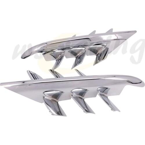 Chrome Motorcycle Pair Radiator Vent Body Work Fairing For Honda Goldwing GL1800 gl-1800 2001-2010 2008 2006