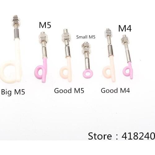 M4 M5 Thread Through Coil Line Ceramic Pigtail Loop Textile Accessories Porcelain Eye Yarn Guide