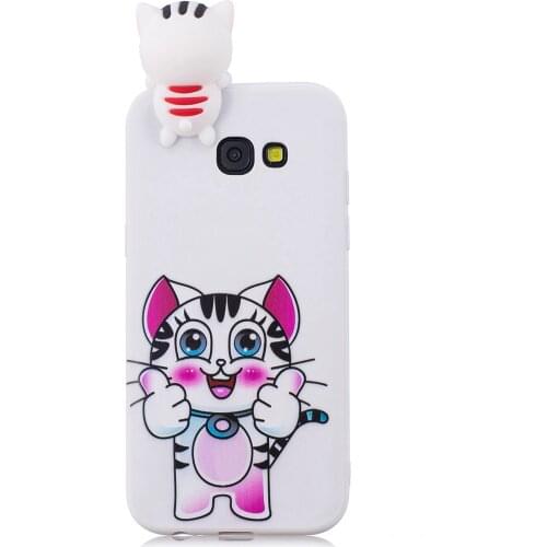 Lovely Cartoon Squishy Phone Cases for samsung galaxy A7 2017 Case Cute Smiling Cloud Soft Silicone stress relief cover