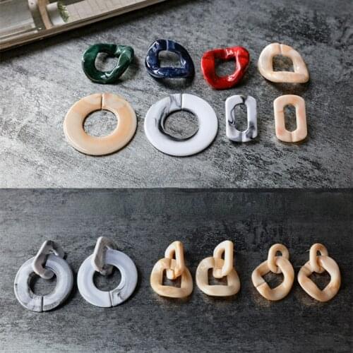 Diy retro resin earrings set material package making simple earrings semi-finished earrings earrings accessories
