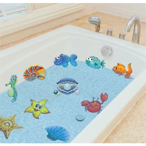Wall Nautical Vinyl Stickers SEAHORSE FISH Bathroom Car Decal STARFISH Tile