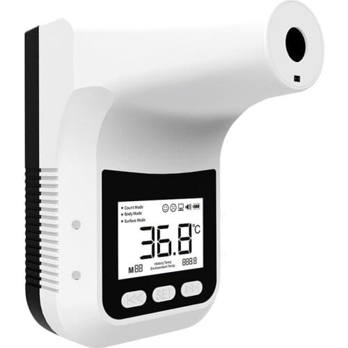 Wall Mounted Thermometer K3 PRO Non-Contact Infrared Temperature Measurement Forehead with Alarm for Office Home