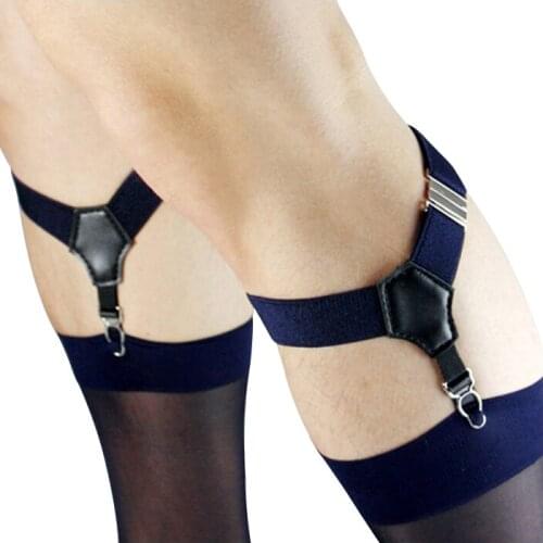 2018 New List Men Business socks Garters Sexy TNT socks Suspenders Double Clip Garters Accessories Fashion Garter for Male