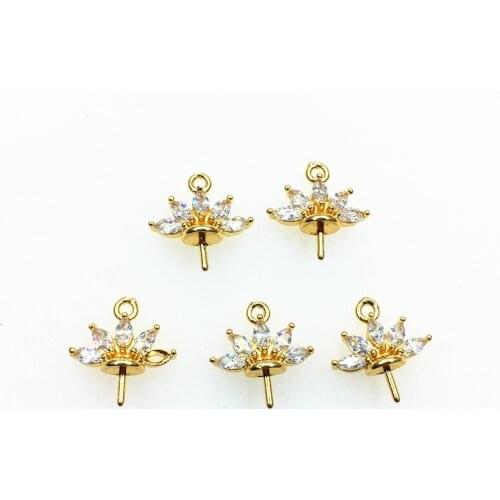 New Arrival! 13x13mm 50pcs Cubic Zirconia Connector/Charm for Handmade Necklace/Earring DIY Parts,Jewelry Accessories Findings