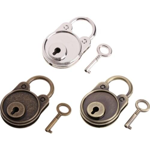 New Bear Vintage Old Antique Style Mini Archaize Padlocks Key Lock With key