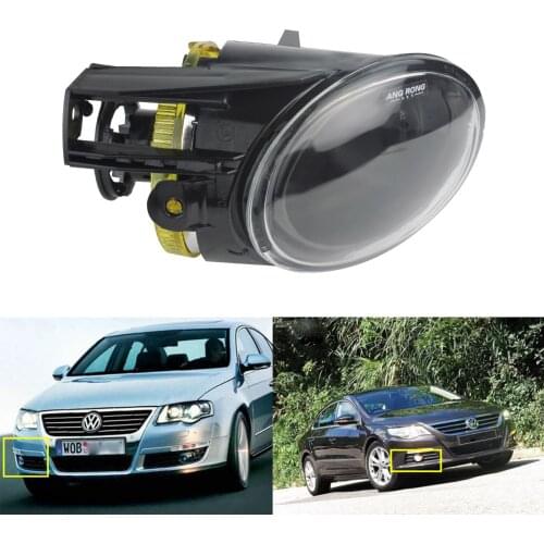 ANGRONG Front Driving Fog Light O/S Right Driver Side Without Bulb For VW Passat 3C B6 06-10