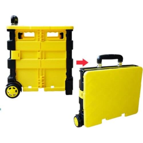 Handcart Portable Storage Box Folding and Receiving Trolley Shopping Cart Outdoor Multi-functional Trolley
