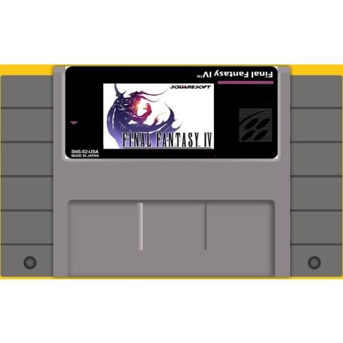 Final Fantasy 4 Save 46 Pin 16 Bit Grey Game Card For USA NTSC Game Player