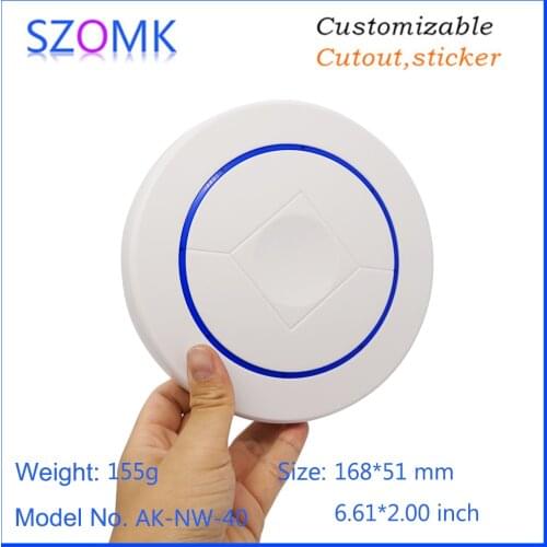 1 piece, 168*51mm szomk smart home ceiling plastic router controller box for electronics project with bracket plastic housing