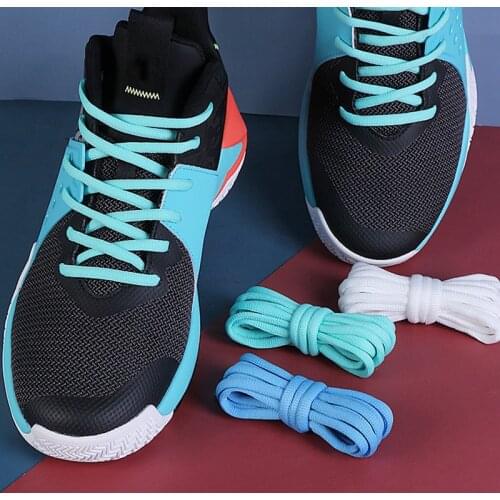 1 Pair Half-round Shoe Laces for Basketball Sneakers Men and Women Casual Shoes Shoelaces Sport / running Non-slip Shoelace