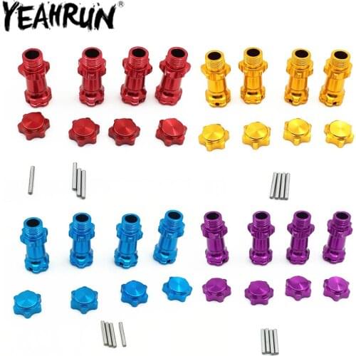 YEAHRUN 4PCS/Set 17mm Wheel Hex Hub Extended Adapter for 1:8 RC Crawler Car Upgrade Accessories