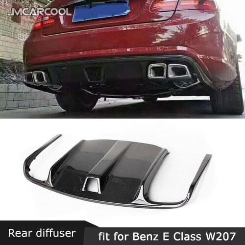 Carbon Fiber Rear Lip Diffuser For Mercedes Benz E Class W207 C207 E260 E300 E350 Sport Coupe 2 Door 2009-2012 Car Bumper Guard
