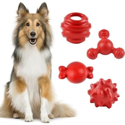 1 Pc Pet Dog Rubber Ball Toys Dog Chew Toys Funny French Bulldog Pug For Dogs Resistance To Bite Toy Puppy Pet Training Products