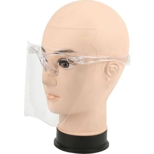 10pcs Face Shield Protective Glasses Transparent Anti-Splash Men Women Safety Mask Oversize Shield Visor Sunglasses