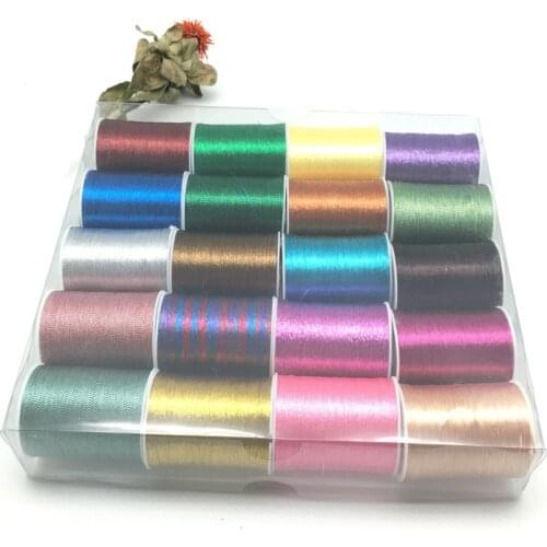 20 spools metallic thread embroidery thread sewing thread Set AA7642