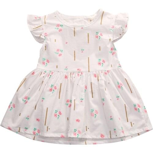2019 Heart shaped Backless 0-24M Fashion Princess Flower Dress Kids Girl Party Floral Tutu Dress
