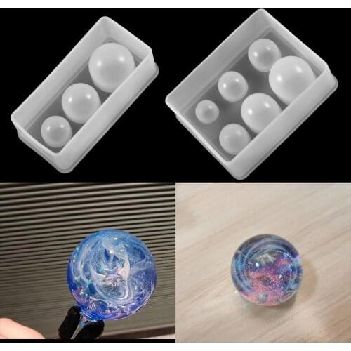 3-6 Grid Round Planet Crystal Epoxy Resin Mold For Hand Craft Epoxy Resin Mold DIY Jewelry Making Findings Supplies Accessories