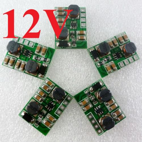 5pcs 7W Boost-Buck 2-24V TO 12V DC DC Converter Step UP & Down Voltage Regulator Module for Smart Home