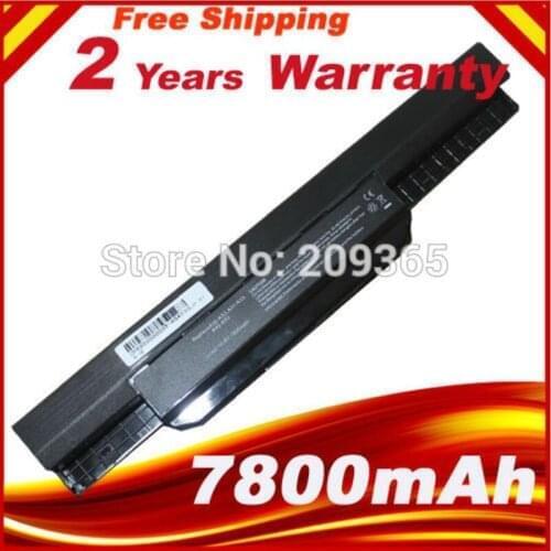 9 Cells Laptop battery For ASUS K53 K53B K53BY K53E K53F K53J K53S K53SD K53SJ K53SV K53T K53TA K53U free shipping