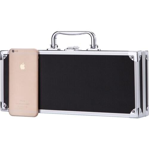 Aluminium suitcase tool box hard case multifunctional storage box 340*140*60mm