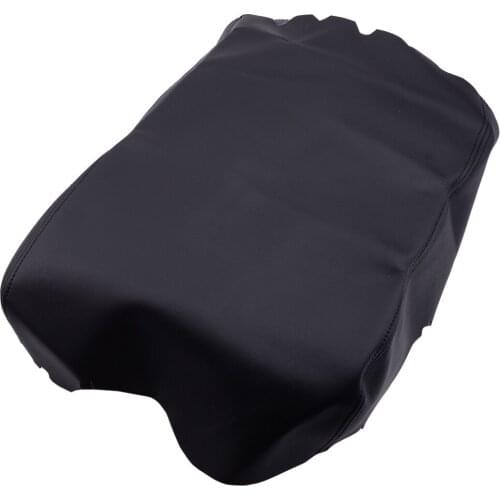 Beler Black Thread Microfiber Leather Center Console Armrest Lid Cover fit for Toyota Tundra 2007 2008 2009 2010 2011 2012 2013