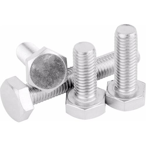 5-100Pcs/Lot Aluminium Alloy M5M6M8M10M12M16 Hexagon Head Bolt Din933 Mountain Bike Antirust Hexagonal Screw