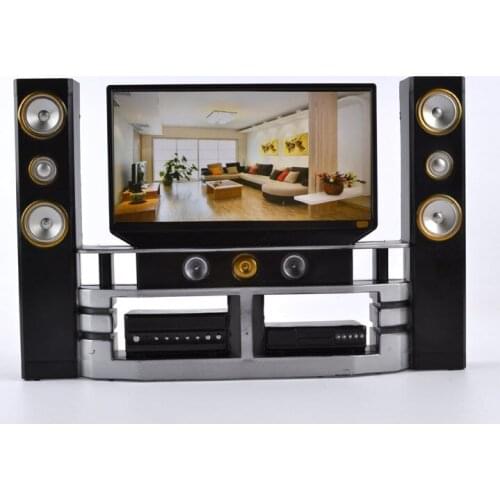 Kid Child Toys Dollhouse Furniture Accessories TV Set Outfit Doll House Toys For Barbie Doll House For Monster High Doll