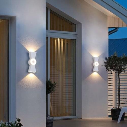 Double Head 10W LED Aluminum Wall Lamp Porch Light Wall Sconce Waterproof Wall Light Garden Outdoor Lighting Modern Wall Lights
