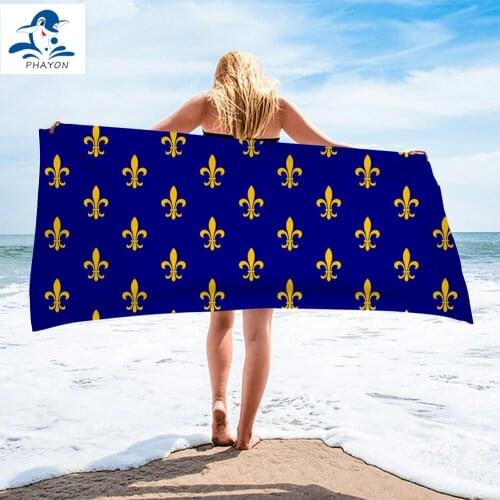 European Baroque Golden Pattern Beach Towel Quicky-dry Microfiber Bath Towels Cushion Bath Towel Yoga Mat Sand Free Beach Towel