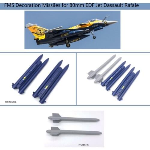 FMS Decoration Missiles for 80mm EDF Jet Dassault Rafale Fighter fmsdr