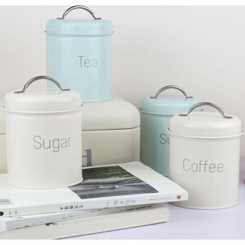 Nordic Style Sealed Storage Tanks Multifunction Coffee Cans Candy Cans Tea Cans Mask Powder Cans Multi-Purpose Household