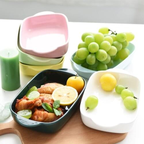 JSWORK Ceramic Dishes Backen Cooking Plates Baking Accessories Tray Pastry Mold Forms Bakeware Pasta Tools Kitchen Utensils