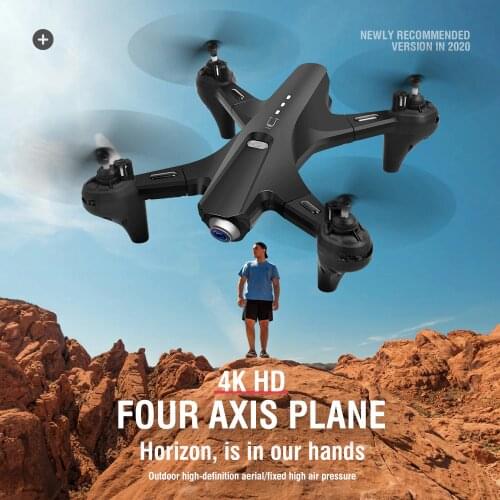 LS-TUT RC Drone with Camera 4k HD Dual Camera WiFi FPV Drone Folding Drone Headless Mode One Key Return RC Quadcopter for Adult