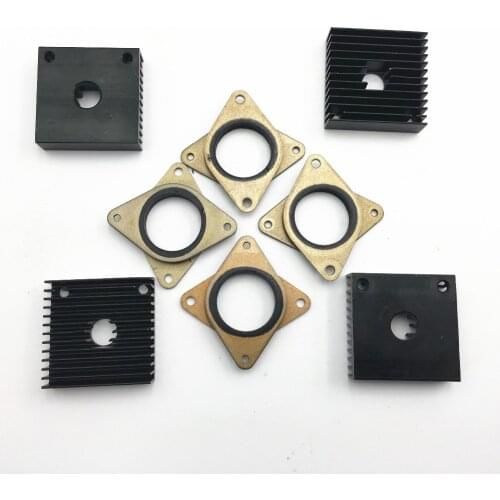 Metal Nema 17 Stepper Motor Rubber Dampers Mounts With MK7/MK8 Heatsinks For DIY MK7/MK8 Extruder
