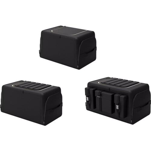 Car Trunk Organizer Foldable Nonslip Cargo Storage Box With Lid Multipurpose Portable Car Trunk Interior Automobiles Accessories