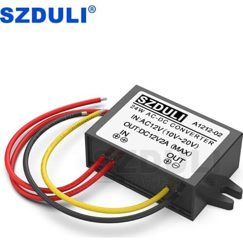 AC12V to DC12V 2A AC to DC power supply 10-20V to 12V 24W monitoring transformer waterproof converter CE RoHS