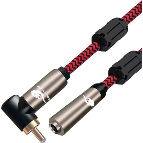 RCA Male to 1/4 inch TS Mono (6.35mm) Female Jack Audio Cable for Microphone Phono Speaker Guitar Mixer Console 1m 2m 3m 5m 8m