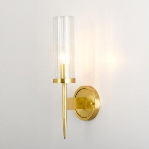 Luxurious Sconce Wall Lights Glass Lampshade for Bedroom Home Living Room Applique Murale Nordic Wall Lamp Led Wandlamp