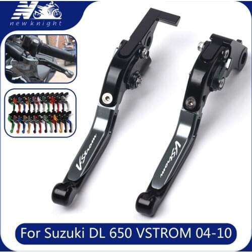 For Suzuki DL650 V-STROM DL 650 VSTROM 2004-2010 2009 2008 2007 CNC Aluminum Motorcycle Folding Extendable Brake Clutch Levers
